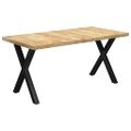 vidaXL Jedálenský stôl, nohy v tvare X 180x90x77 cm, mangový masív