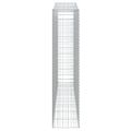 vidaXL Oblúkový gabionový kôš 400x50x220/240 cm pozinkované železo