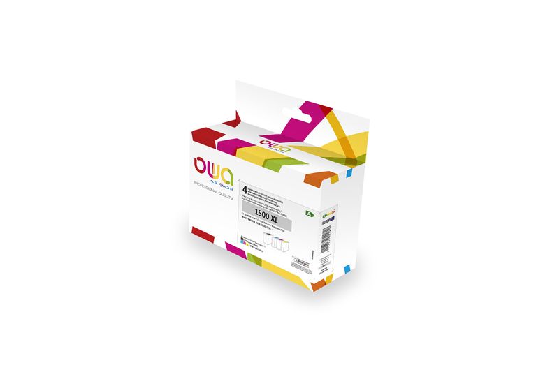 OWA ARMOR ink kompatibilný s Canon PGI1500XL, 4-pack (CMYK), 35ml/3x12ml/1200p/3x1030p