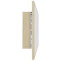 vidaXL LED kúpeľňové zrkadlo dubu sonoma 100x8,5x37 cm, akryl