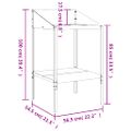 vidaXL Stojan na rastliny antracitový 56,5x54,5x100cm pozinkovaná oceľ