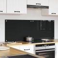 vidaXL Kuchynský obklad 2 ks Čierna 70 x 50 cm tvrdené sklo