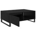 vidaXL Konferenčný stolík Čierny dub 90 x 60 x 35 cm Kompozitné drevo