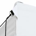 vidaXL Profesionálny skladací párty stan s 3 stenami biely 280x410x315 cm oceľový