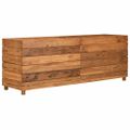 vidaXL Vyvýšený záhon 150x40x55 cm, recyklované tíkové drevo a oceľ