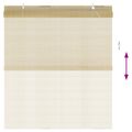 vidaXL Roleta Prírodná 160 x 160 cm Bambus
