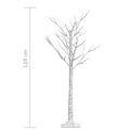 vidaXL Vianočný stromček/vŕba 120 LED 1,2 m studená biela dovnútra/von