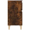 vidaXL Nočný stolík dymový dub 40x35x70 cm