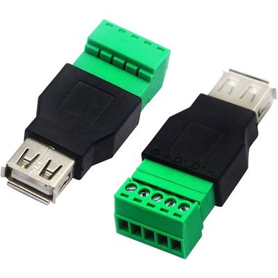 Zdierka USB-A so svorkovnicou