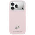 Kryt Karl Lagerfeld pre iPhone 17 Pro 6,3" HC MAGSAFE PU FW W/ K&C HEAD PIN PINK