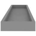 vidaXL Terasové nástenné police 4 ks sivé 80x15x4 cm MDF