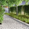 vidaXL Obrubník trávnika 450 x 25 cm Pozinkovaná oceľ Strieborná