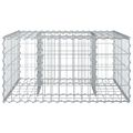 vidaXL Gabiónová vyvýšená posteľ 80 x 80 x 40 cm Pozinkovaná oceľ