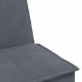vidaXL Pohovka v tvare L tmavosivá 255x140x70 cm zamat