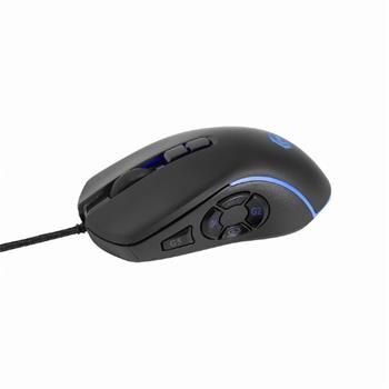 Gembird Myš RAGNAR RX500, podsvietená, 6 tlačidiel, 7200DPI, USB, čierna