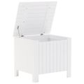 vidaXL Úložný box s vekom RANA biely 60x49x54 cm borovicový masív