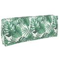 vidaXL Podložka Oxfordská látka Vzor listov 120 x 40 x 12 cm