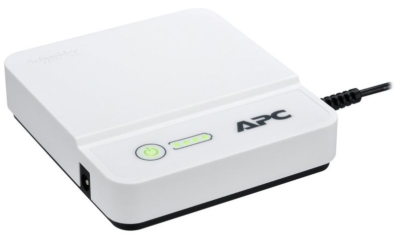 APC Back-UPS Connect 12Vdc 36W Záložný zdroj, 36W, 12V, 3A, vymeniteľné konektory (5,5×2,5/2,1/1,7mm), bielo-čierny
