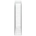 vidaXL Oblúkový gabionový kôš 4 ks 200x50x220/240cm pozinkované železo