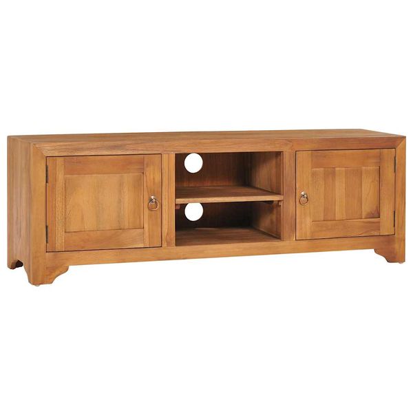 vidaXL TV jednotka 115x30x40 cm masívne teakové drevo