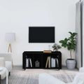vidaXL TV skrinka čierna 100x35x40 cm spracované drevo