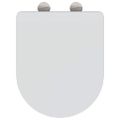 vidaXL WC sedadlo Biela 47 x 36 x 3,4 cm Duroplast