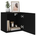 vidaXL TV nástenné skrinky 2 ks čierne 40,5x30x40 cm kompozitné drevo