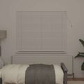 vidaXL Rímske žalúzie Biela 130 x 155 cm Hliník