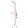 vidaXL Rukoväte na skrinku 20 ks bronzové 480 mm nehrdzavejúca oceľ