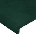 vidaXL Posteľ bez matraca tmavozelený 90x200 cm zamat