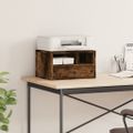 vidaXL Stojan na tlačiareň dymový dub 40x32x22,5 cm kompozitné drevo