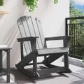 vidaXL Adirondack hojdačka Svetlosivá HDPE