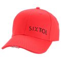 Kšiltovka s LED svetlom B-CAP 25lm, nabíjacia, USB, univerzálna veľkosť, červená SIXTOL