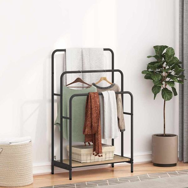 vidaXL Vešiak na oblečenie s poličkou Sonoma dub 60 x 30 x 100,5 cm
