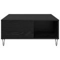 vidaXL Konferenčný stolík Čierny dub 80 x 80 x 36,5 cm