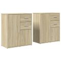 vidaXL Komody 2 ks dub sonoma 60x31x70 cm kompozitné drevo
