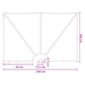 vidaXL Záclona na balkónové súkromie 160 x 240 cm Polyester