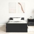 vidaXL Rám postele čierny 75x190 cm malé jednolôžko kompozitné drevo