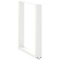vidaXL Nohy k jedálenskému stolu v tvare U, 2 ks, biele, 70 x (72-73) cm, oceľové