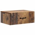 vidaXL Nástenná nočná skrinka Staré drevo 49 x 34,5 x 20 cm
