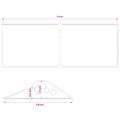 vidaXL Podlahová tesniaca hmota pre garáž 78 x 14 mm 1,5 m EPDM guma