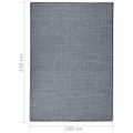vidaXL Vonkajší koberec s plochým tkaním 160x230 cm modrý
