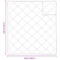 vidaXL Paplón s vankúšom 3 ks Biela Mikrovlákno