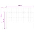 vidaXL Záhradný plot s kolíkmi 48 ks 55 x 30 cm Pozinkovaná oceľ