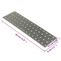 vidaXL Dierované plechy 20 ks 2 mm 300x80 mm pozinkovaná oceľ