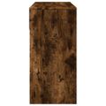 vidaXL Toaletný stolík so zrkadlom dymový dub 80x39x80 cm