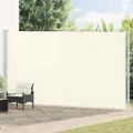 vidaXL Zaťahovacia bočná markíza na terasu 220x600 cm krémová