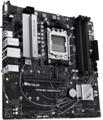 ASUS PRIME A620M-A-CSM/AM5/mATX Základní deska, AMD A620, AM5, 4× DDR5 DIMM (max. 192GB), 2× M.2, HDMI, DisplayPort, VGA, mATX
