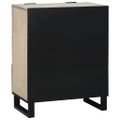 vidaXL Servírovacia skriňa Biela 60 x 33,5 x 75 cm Mangový masív