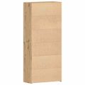 vidaXL Skriňa na topánky 80 x 35.5 x 180 cm Kompozitné drevo Hnedá